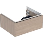 Mueble bajo Geberit ONE para lavabo, con un cajón: Ancho de lavabo=60cm, Encina / Melamina estructura madera